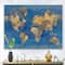 Designart - Golden Glam World Map - Traditional Canvas Artwork